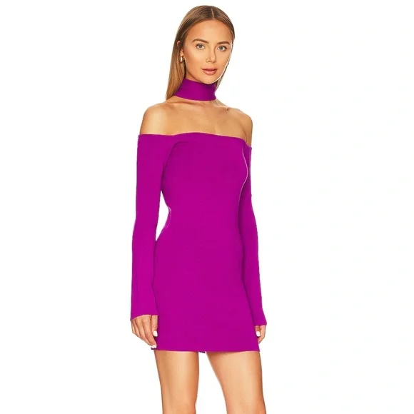 open lace back dress Gauge81 Women's Naha Silk Minidress - Hot Pink